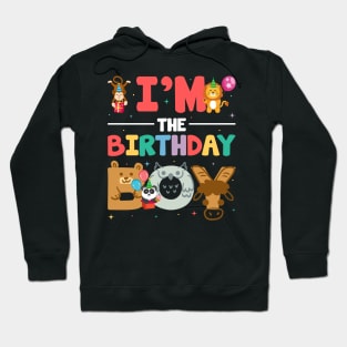 Im The Birthday Boy Zoo Lover B-day Gift For Boys Kids toddlers Hoodie